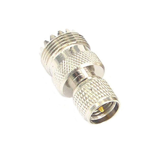Mini UHF Male to UHF Female Connector RF Coaxial Adapter