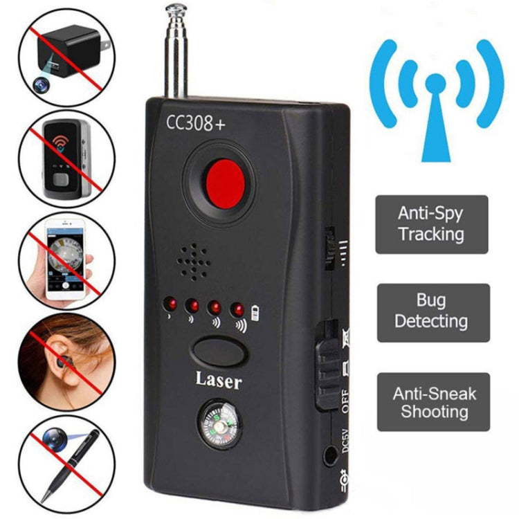CC308+ Multi-Detector Full-Range All-Round Detector For Hidden Mini Camera / IP Lens/ GMS / RF Signal Detector Finder