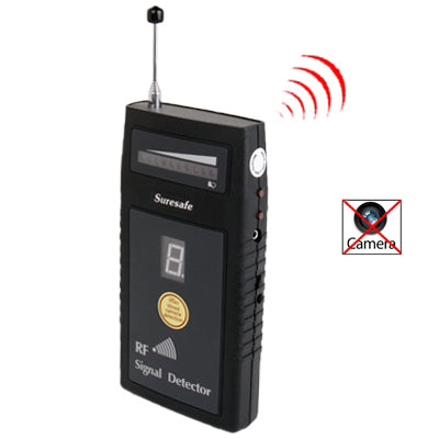 RF Signal Detector / Wireless & Wired Camera Detector / Bug Detector / Radio Frequency Devices with Digit Sensitivity Display (SH-055U8L)