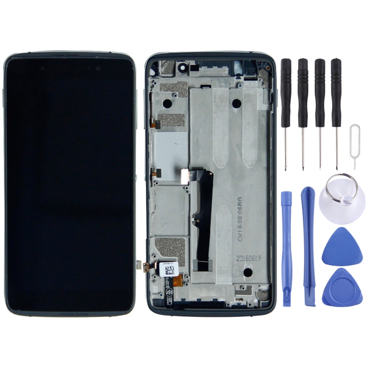 LCD Screen and Digitizer Full Assembly with Frame for Alcatel One Touch Idol 4 LTE / 6055