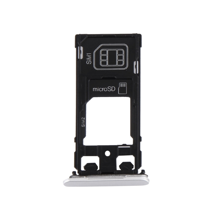 SIM Card Tray + Micro SD / SIM Card Tray + Card Slot Port Dust Plug for Sony Xperia X (Dual SIM Version)