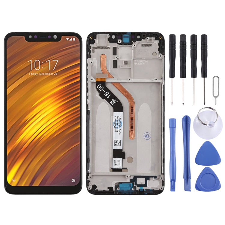 LCD Screen and Digitizer Full Assembly with Frame for Xiaomi Pocophone F1