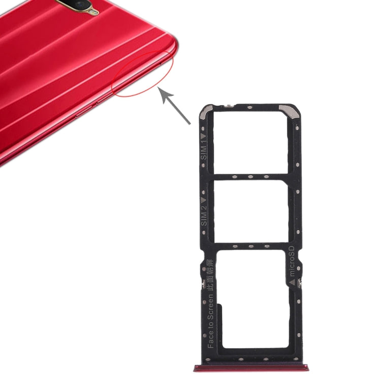 For OPPO K1 2 x SIM Card Tray + Micro SD Card Tray