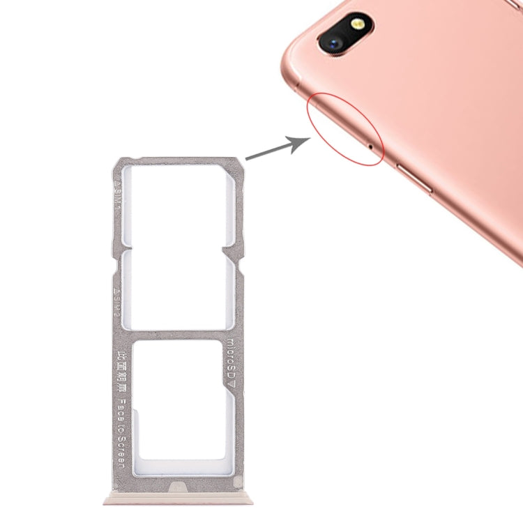 For OPPO A77 2 x SIM Card Tray + Micro SD Card Tray