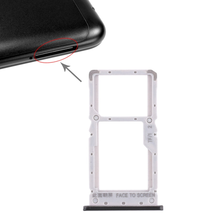 SIM Card Tray + SIM Card Tray / Micro SD Card Tray for Xiaomi Redmi Note 6 Pro