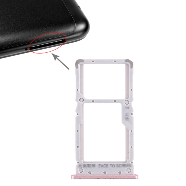 SIM Card Tray + SIM Card Tray / Micro SD Card Tray for Xiaomi Redmi Note 6 Pro