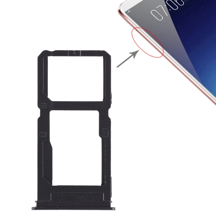 For Vivo X20 Plus SIM Card Tray + SIM Card Tray / Micro SD Card Tray