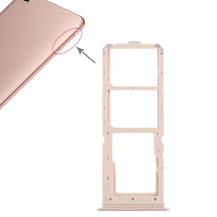 For Vivo Y71 2 x SIM Card Tray + Micro SD Card Tray