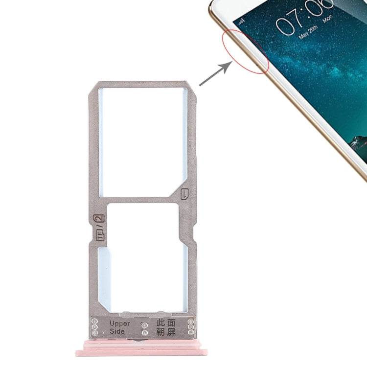 For Vivo Y67 SIM Card Tray + SIM Card Tray / Micro SD Card Tray