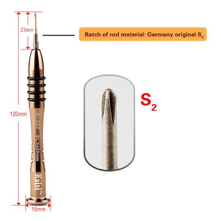 Kaisi K-222 Precision Screwdrivers Professional Repair Opening Tool for Mobile Phone Tablet PC (Five star: 1.2)