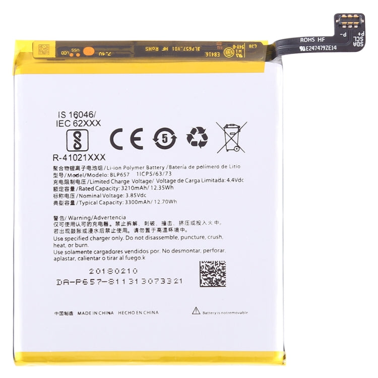 3210mAh BLP657 for OnePlus 6 Li-Polymer Battery