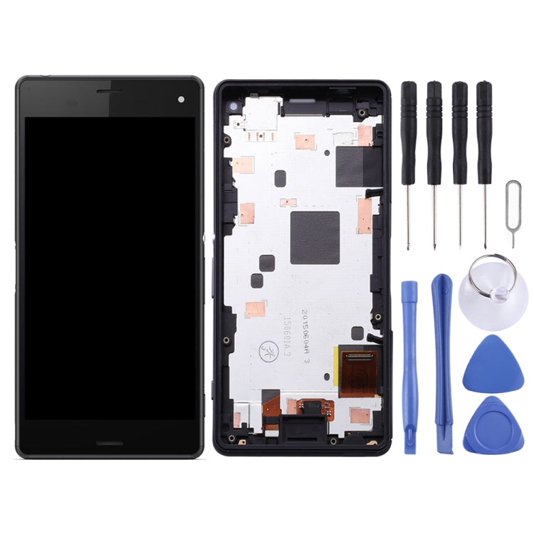 LCD Screen and Digitizer Full Assembly with Frame for Sony Xperia Z3 Mini Compact