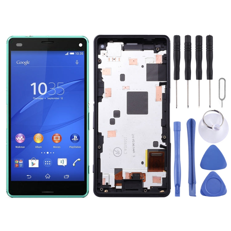 LCD Screen and Digitizer Full Assembly with Frame for Sony Xperia Z3 Mini Compact