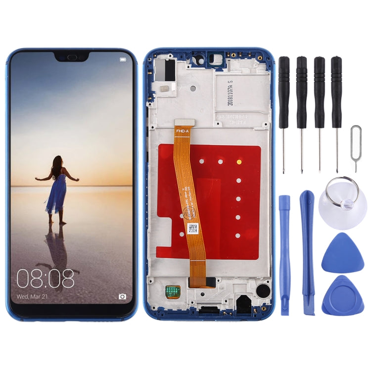 LCD Screen and Digitizer Full Assembly with Frame for Huawei P20 Lite / Nova 3e