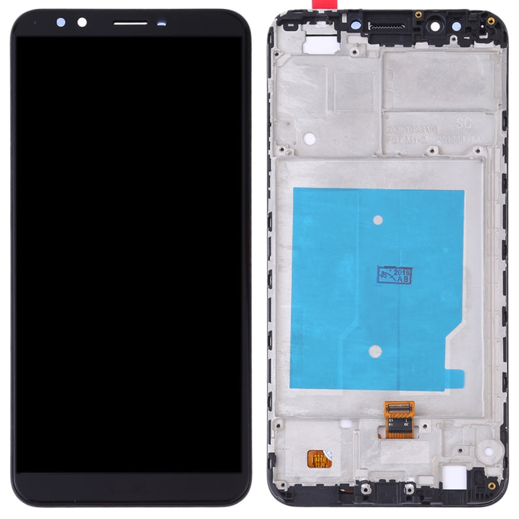 LCD Screen and Digitizer Full Assembly with Frame for Huawei Y7 (2018)