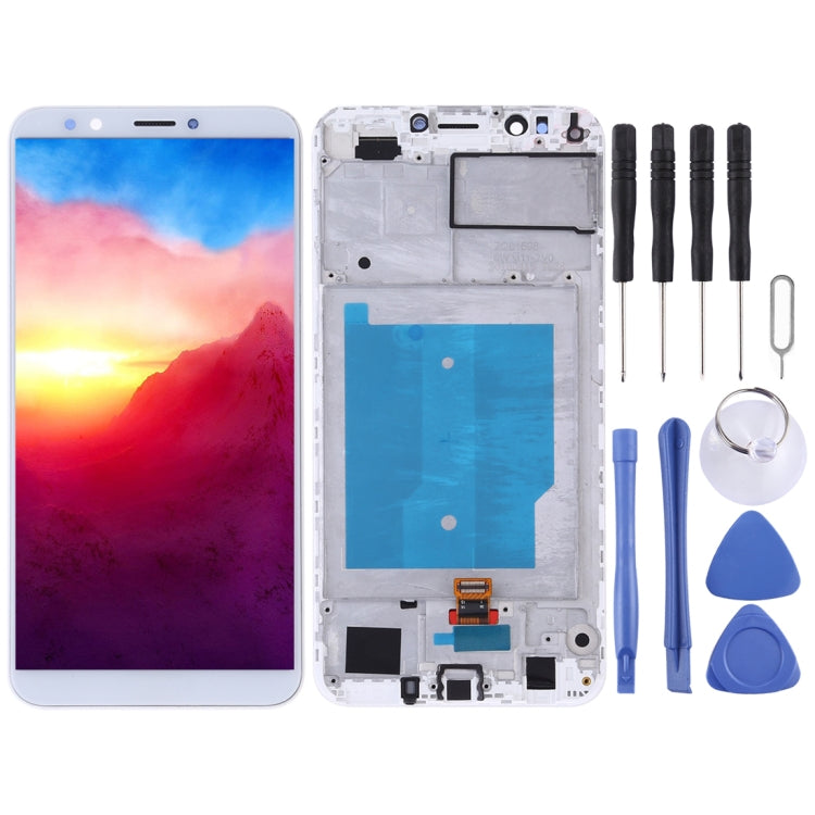 LCD Screen and Digitizer Full Assembly with Frame for Huawei Y7 (2018)