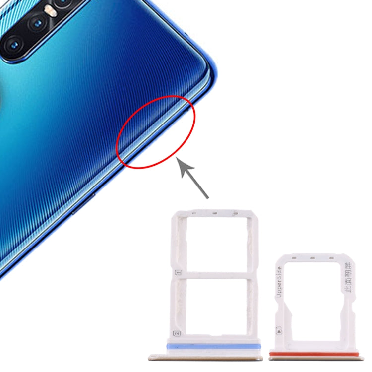 For Vivo S1 Pro SIM Card Tray + SIM Card Tray + Micro SD Card Tray