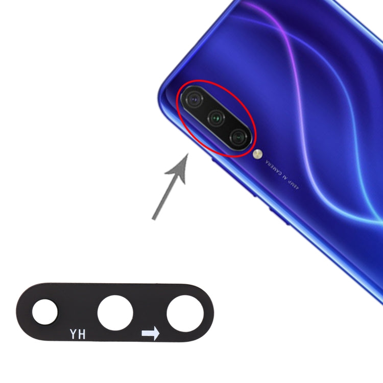 10 PCS Back Camera Lens for Xiaomi Mi CC9e / A3