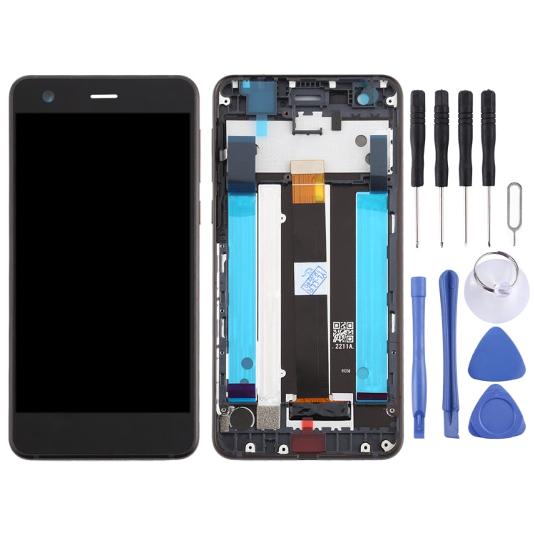 LCD Screen and Digitizer Full Assembly with Frame & Side Keys for Nokia 2 N2 TA-1007 TA-1029 TA-1023 TA-1035 TA-1011