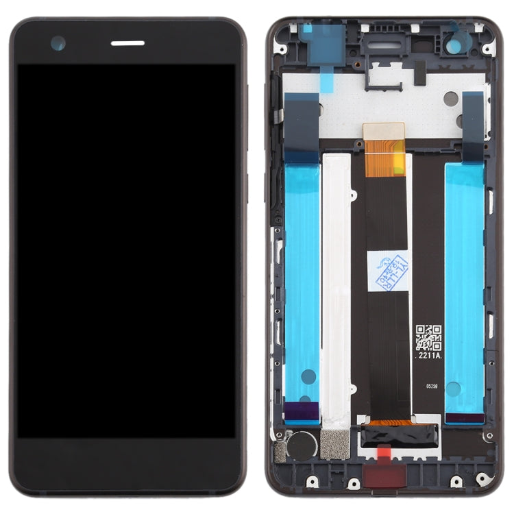 LCD Screen and Digitizer Full Assembly with Frame & Side Keys for Nokia 2 N2 TA-1007 TA-1029 TA-1023 TA-1035 TA-1011