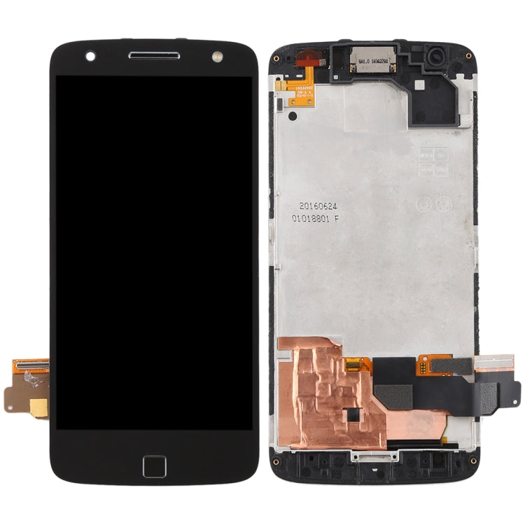 LCD Screen and Digitizer Full Assembly with Frame for Motorola Moto Z Force XT1650-02