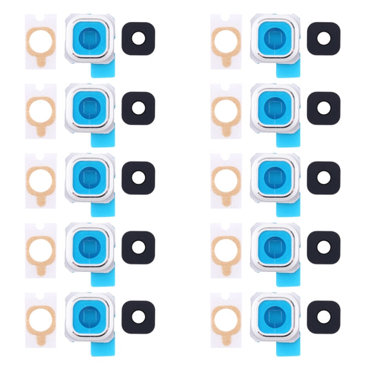 For Galaxy S6 Edge + / G9280 10pcs Back Camera Bezel & Lens Cover with Sticker