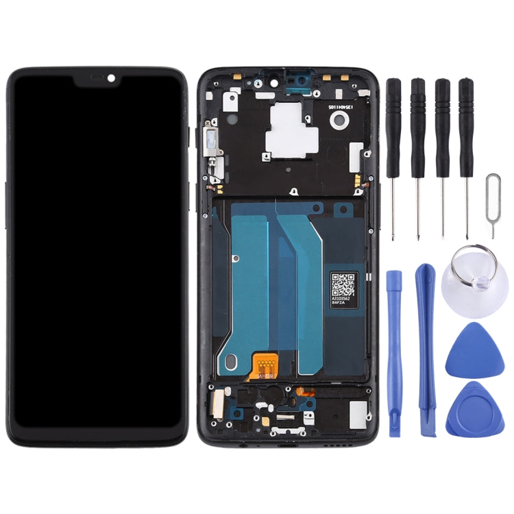 For OnePlus 6 A6000 TFT Material LCD Screen and Digitizer Full Assembly with Frame