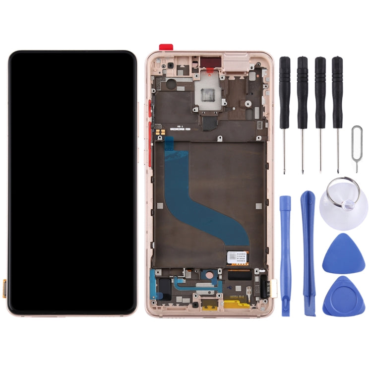 OLED Material LCD Screen and Digitizer Full Assembly with Frame for Xiaomi Redmi K20 / Redmi K20 Pro / 9T Pro