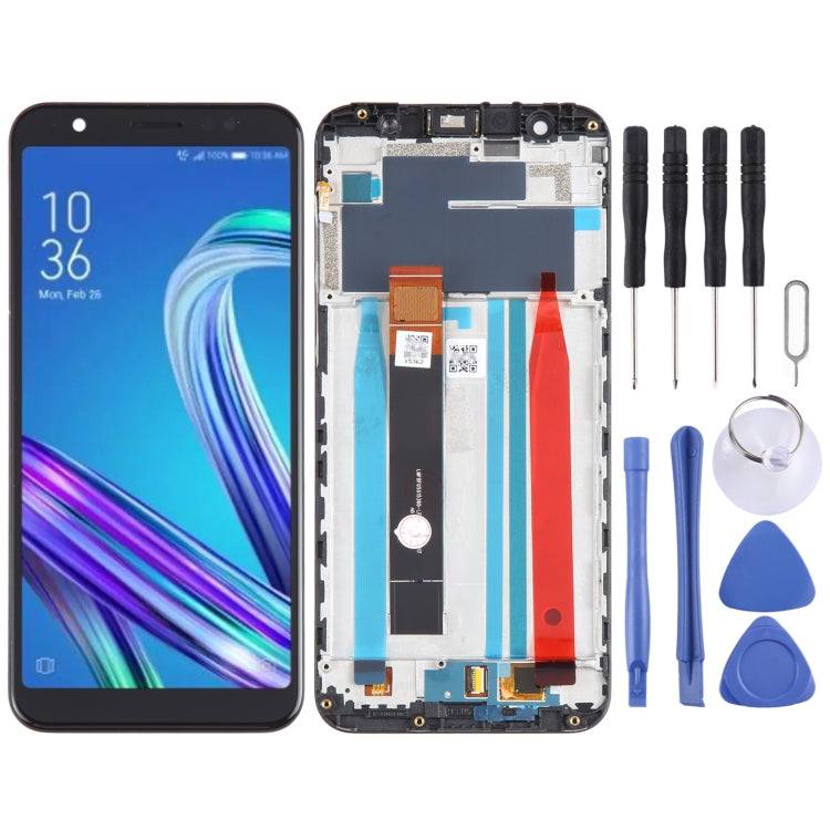 LCD Screen and Digitizer Full Assembly with Frame for Asus ZenFone Max M1 ZB555KL X00PD