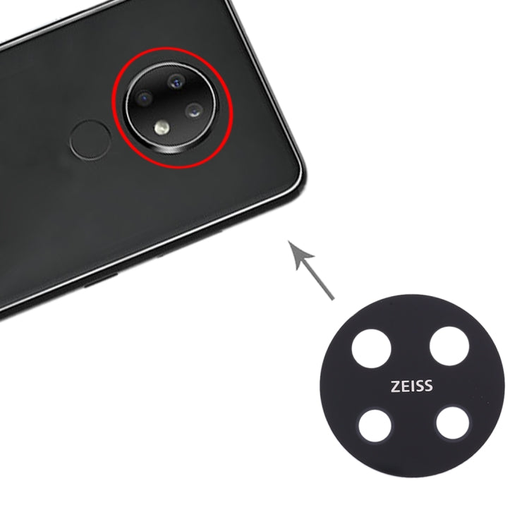 10 PCS Back Camera Lens for Nokia 7.2 / 6.2 TA-1196 TA-1198 TA-1200 TA-1187 TA-1201