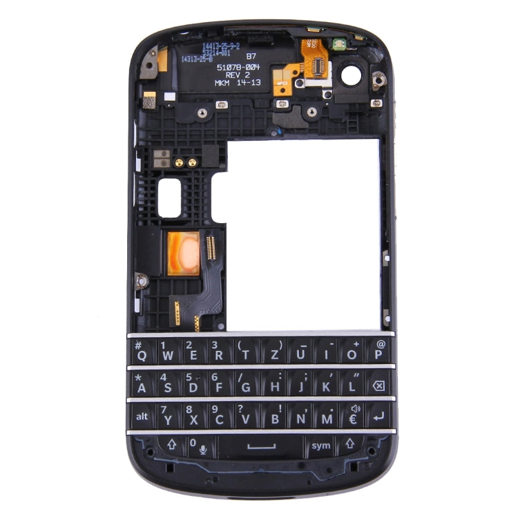 3 in 1 for BlackBerry Q10 (Keyboard + Middle Frame Bezel + Back Plate Housing Camera Lens Panel) Full Assembly Housing Cover