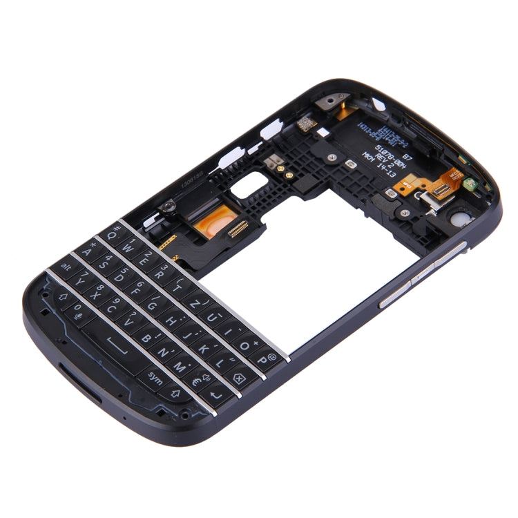 3 in 1 for BlackBerry Q10 (Keyboard + Middle Frame Bezel + Back Plate Housing Camera Lens Panel) Full Assembly Housing Cover