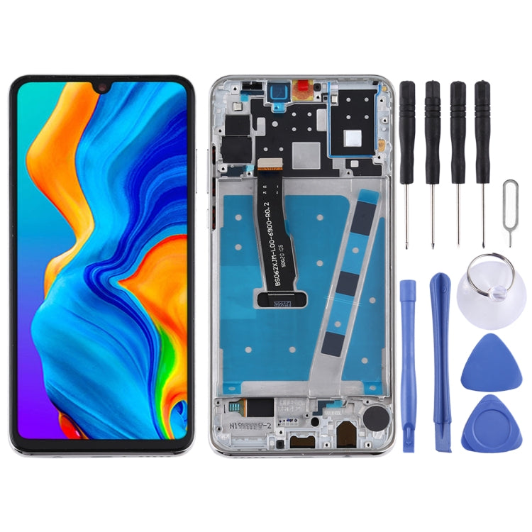 LCD Screen and Digitizer Full Assembly with Frame for Huawei P30 Lite (RAM 4G / Standard Version)