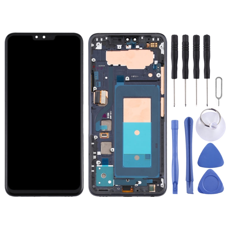 LCD Screen and Digitizer Full Assembly with Frame for LG V40 ThinQ