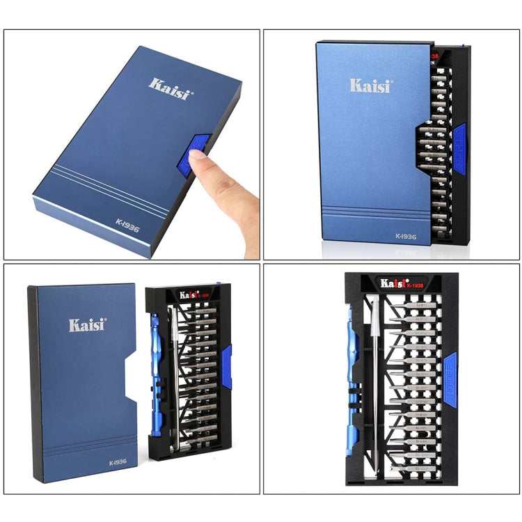 Kaisi K-1936 36 in 1 Precision Screwdriver Set Electronic Repair Tool Kit