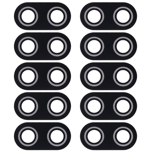 10 PCS Back Camera Lens Cover for Asus ZenFone Max Plus(M1) X018DC Pegasus 4s ZB570TL 5.7 inch (Black)