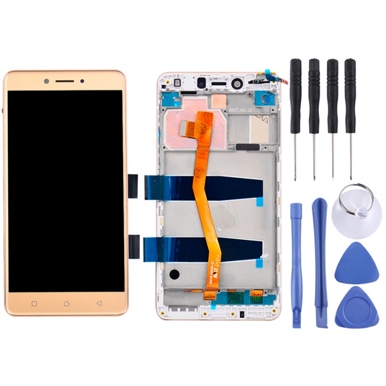 LCD Screen and Digitizer Full Assembly with Frame for 5.5 inch Lenovo K6 Note K53a48