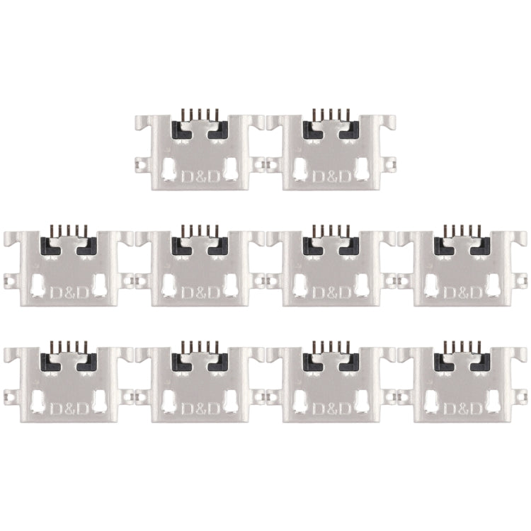 10 PCS Charging Port Connector for Xiaomi Redmi Note 3 / Redmi 6 / Redmi 6A