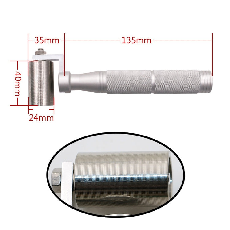 Household Wall Paper Stainless Steel Wheel Tool Seam Flat Roller with Bearing, Size: 40X24mm