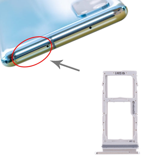 For Samsung Galaxy S20 SIM Card Tray + SIM Card Tray / Micro SD Card Tray