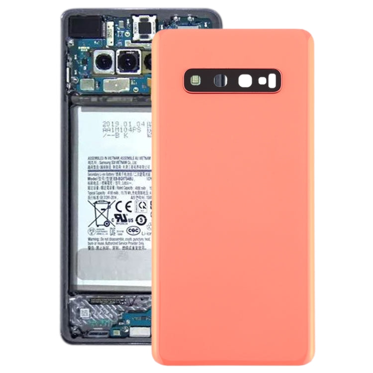 For Galaxy S10+ Battery Back Cover with Camera Lens