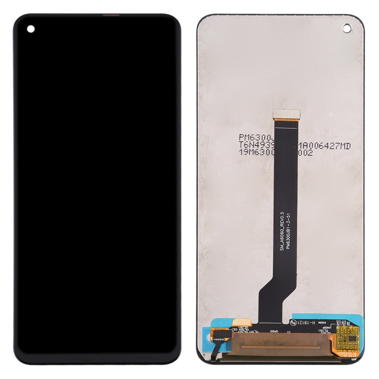 Original PLS TFT Material LCD Screen and Digitizer Full Assembly for Galaxy A60