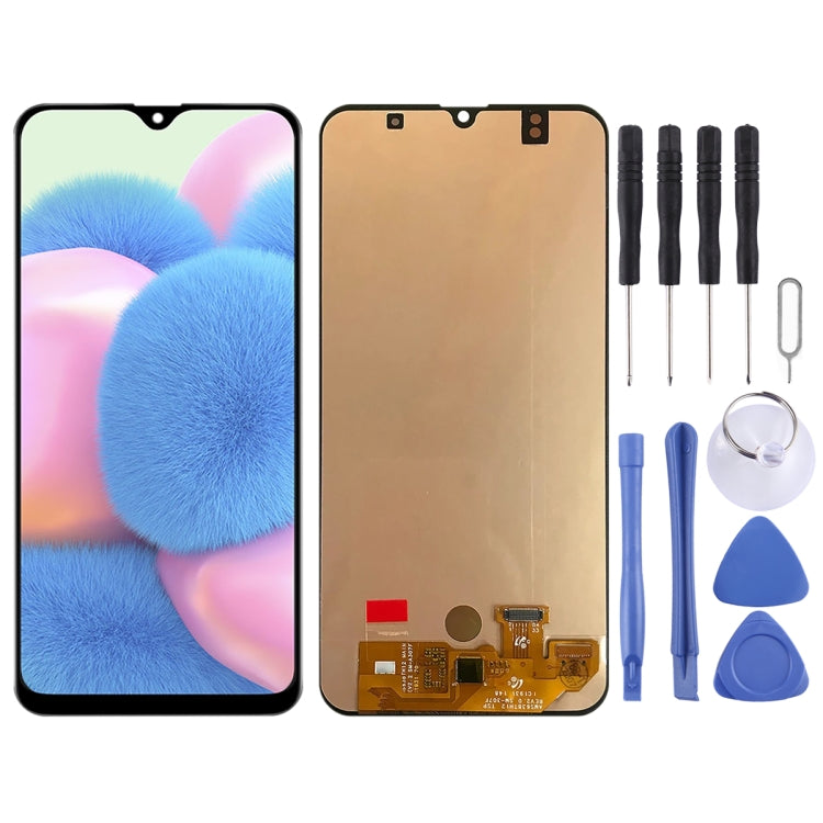Original Super AMOLED Material LCD Screen and Digitizer Full Assembly for Galaxy A30s