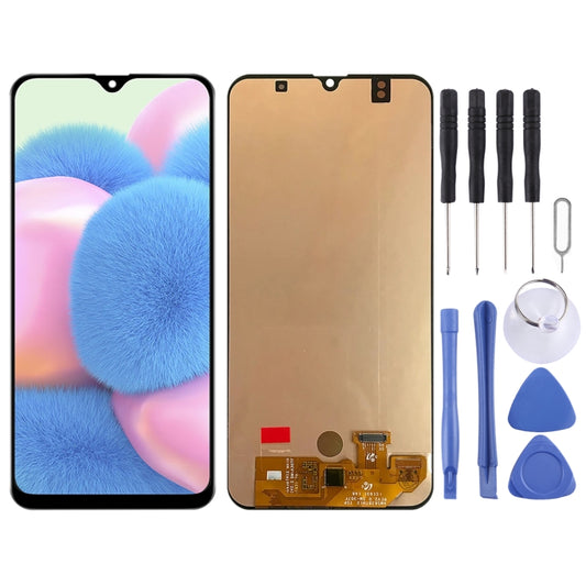 Original Super AMOLED Material LCD Screen and Digitizer Full Assembly for Galaxy A30s
