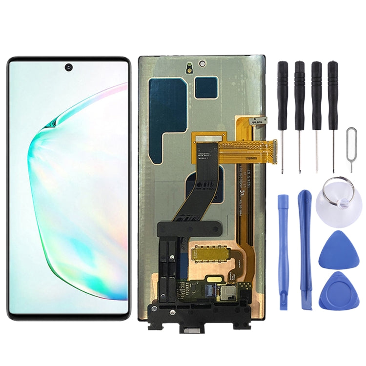 Original Dynamic AMOLED Material LCD Screen and Digitizer Full Assembly for Galaxy Note 10