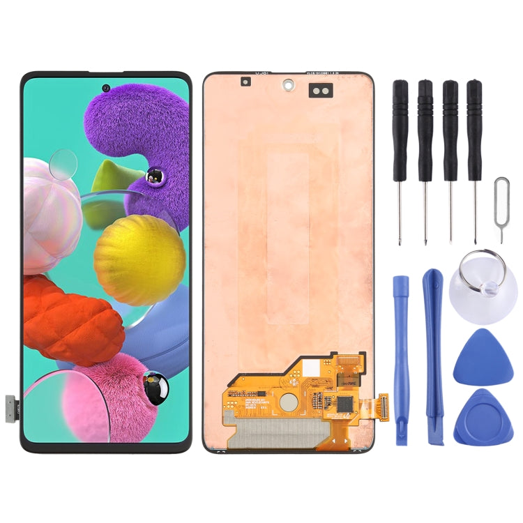 Original Super AMOLED Material LCD Screen and Digitizer Full Assembly for Galaxy A51 4G
