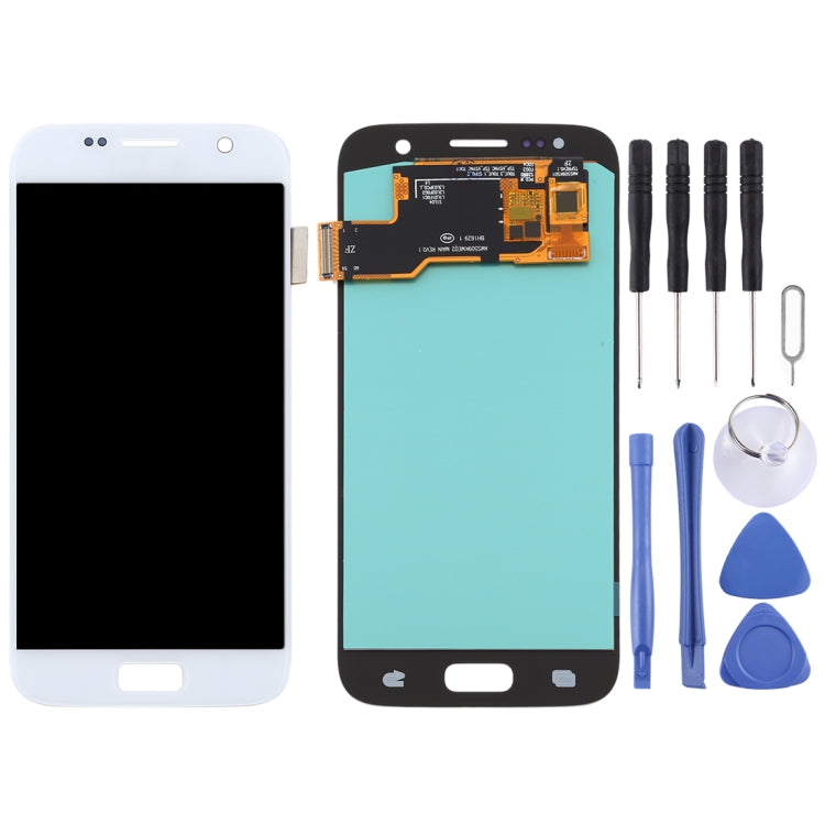 OLED Material LCD Screen and Digitizer Full Assembly for Samsung Galaxy S7