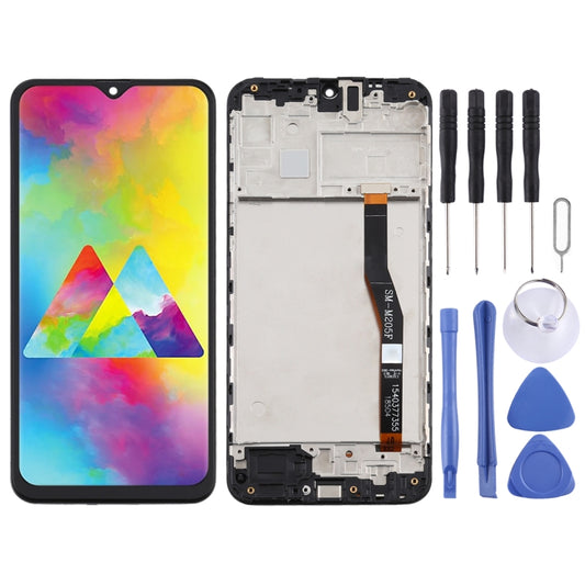TFT Material LCD Screen and Digitizer Full Assembly With Frame for Samsung Galaxy M20