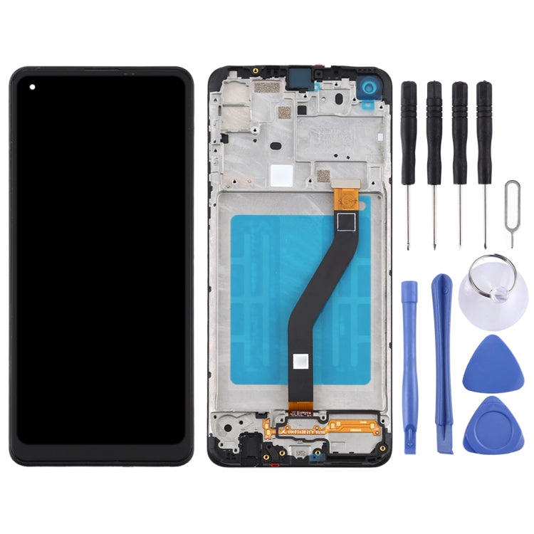 LCD Screen and Digitizer Full Assembly With Frame for Samsung Galaxy A21 / SM-A215
