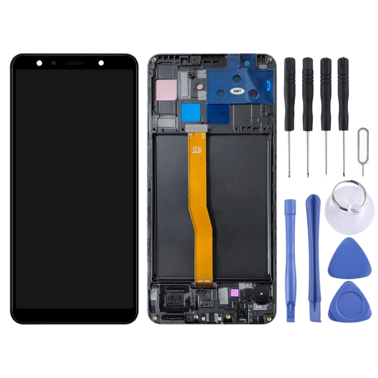 Original LCD Screen and Digitizer Full Assembly With Frame for Samsung Galaxy A7 (2018) SM-A750